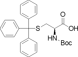N-叔丁氧羰基-S-三苯甲基-L-半胱氨酸