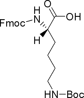 Nε-(叔丁氧羰基)-Nα-[(9H-芴-9-基甲氧基)羰基]-L-赖氨酸