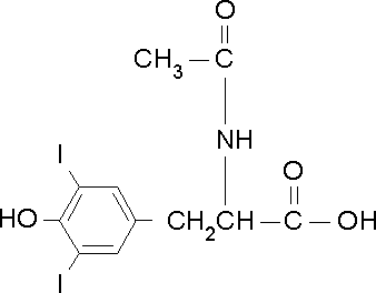 N-乙酰-3，5-二碘-L-酪氨酸