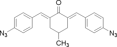2,6-双(4-叠氮亚苄基)-4-甲基环己酮