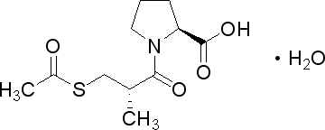 N-[3-(乙酰巯基)-(2S)-甲基丙酰基]-L-脯氨酸