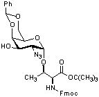 O-(2-叠氮-4,6-O-苯亚甲基-2-脱氧-α-D-吡喃半乳糖)-N-[(9H-芴-9-基甲氧基)羰基]-L-苏氨酸叔丁酯