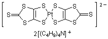 双(四正丁基铵)合双(1,3-二硫杂环戊烯-2-硫酮-4,5-二硫醇)铂(II)