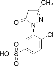 1-(2'-氯-5'-磺酸苯基)-3-甲基-5-吡唑啉酮