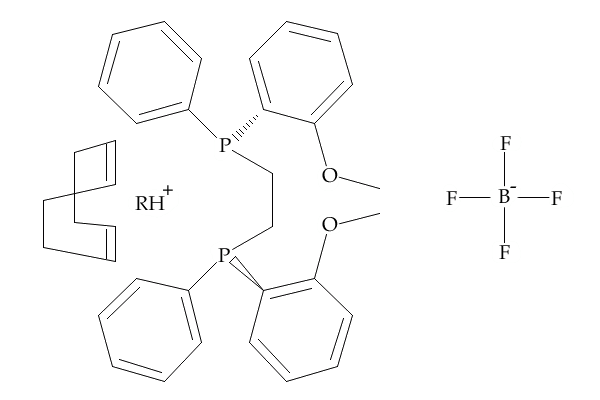 (R,R)-(-)-1,2-双[(邻甲氧基苯基)(苯基)膦基]乙烷(1,5-环辛二烯)铑(I)四氟硼酸